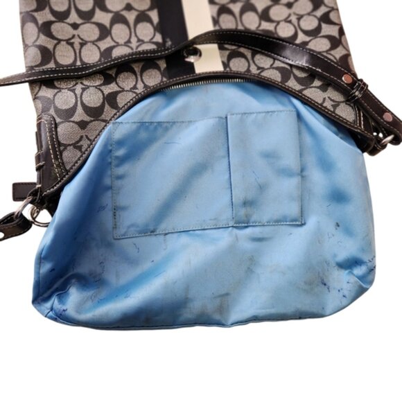 Coach# F14476 Signature Black and Gray Women's Bag - Picture 12 of 16